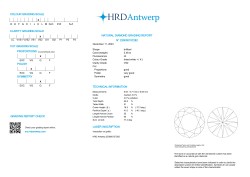 3.48ct. HRD-gecertificeerde natuurlijke diamant.