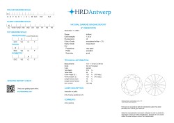 1.24ct. HRD-gecertificeerde natuurlijke diamant.