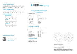 1.67 ct. HRD gecertificeerde natuurlijke diamant.