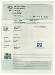 0.50ct. IGI-gecertificeerde natuurlijke diamant.