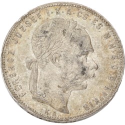 Hungary. Franz Joseph I. Forint. 1880 KB. AU 58.