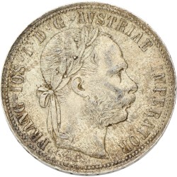 Austria. Austrian empire. Franz Joseph I. Florin. 1889. AU 58.