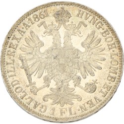 Austria. Austrian empire. Franz Joseph I. Florin. 1861 A. MS 61.