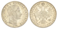 Austria. Austrian empire. Franz Joseph I. Florin. 1861 A. MS 61.