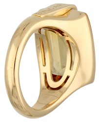 No Reserve - Bvlgari 18K geelgouden 'Allegra' ring bezet met ca. 9.13 ct. citrien.