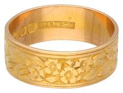 22K Geelgouden Engelse ring