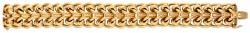 No Reserve - 18K Geelgouden schakel armband.