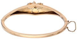No Reserve - 14K Roségouden bangle armband met opaal.