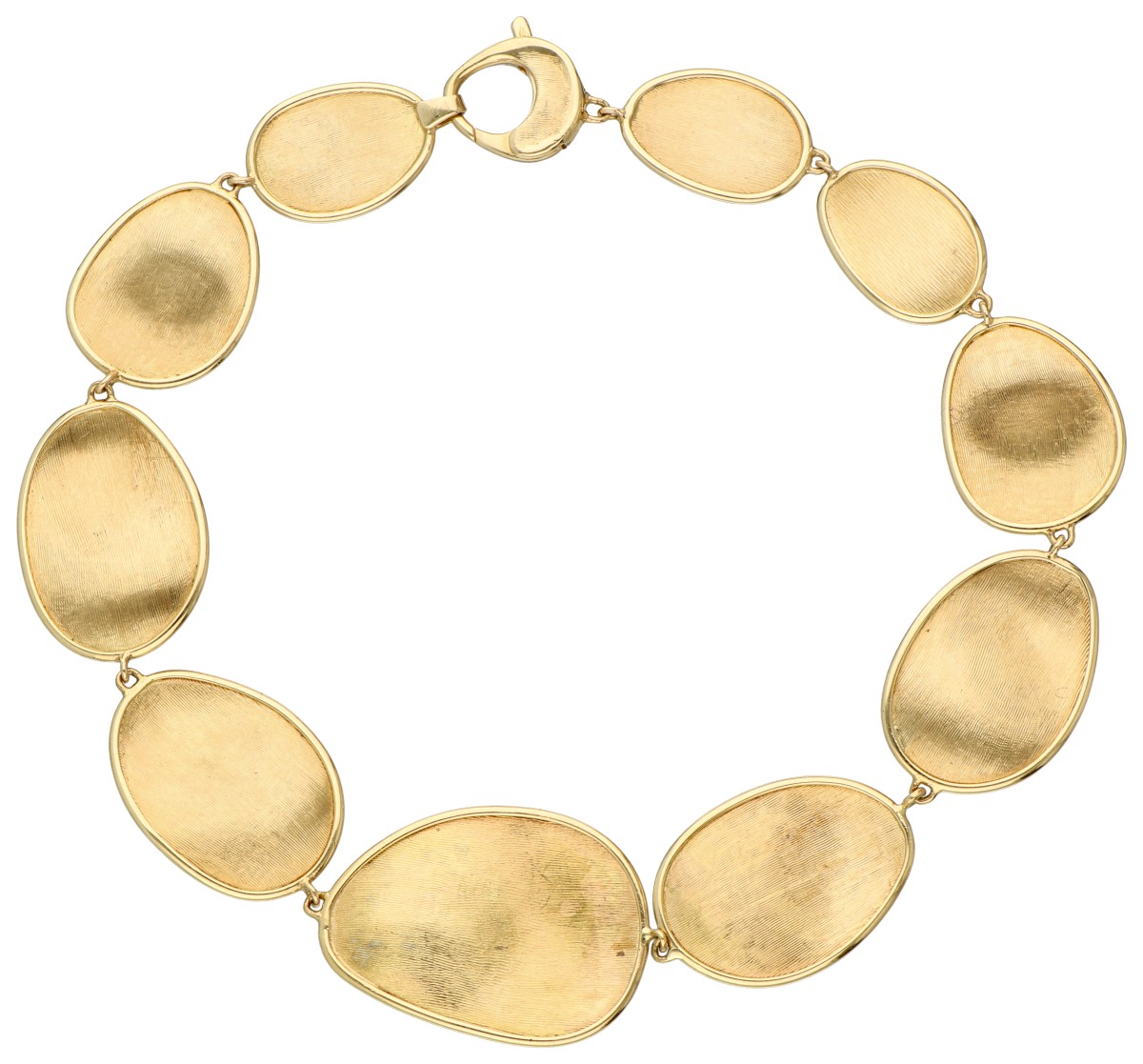 No Reserve - Marco Bicego 18K geelgouden schakelarmband uit de Lunaria collectie