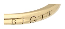No Reserve - Bigli 18K witgouden 'mini sweety' ring met diamant.