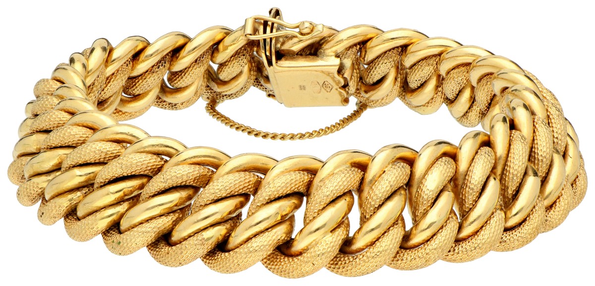 No Reserve - 18K Geelgouden schakel armband