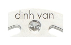 No Reserve - Dinh van 18K witgouden 'Pulse' hanger bezet met ca. 0.05 ct. diamant.