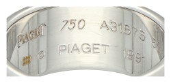 No Reserve - Piaget 18K witgouden Possession ring bezet met diamant en saffier.