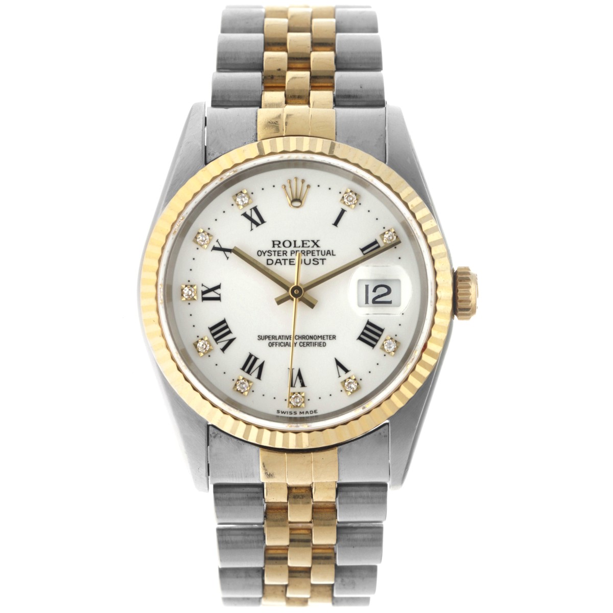 No Reserve - Rolex Datejust 36 'Diamond Buckley Dial' 16233 - Herenhorloge - ca. 1996.