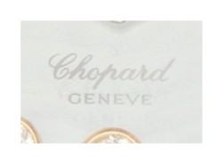 No Reserve - Chopard 18K geelgouden 'Happy Diamond Heart' hanger bezet met ca. 3.87 ct. diamant en saffier.