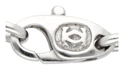 No Reserve - Cartier 18K witgouden Santos schakel collier.
