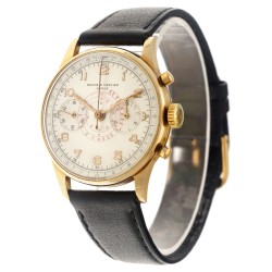 No Reserve - Baume & Mercier chronograph 18K. 3940 - Herenhorloge - ca. 1940.