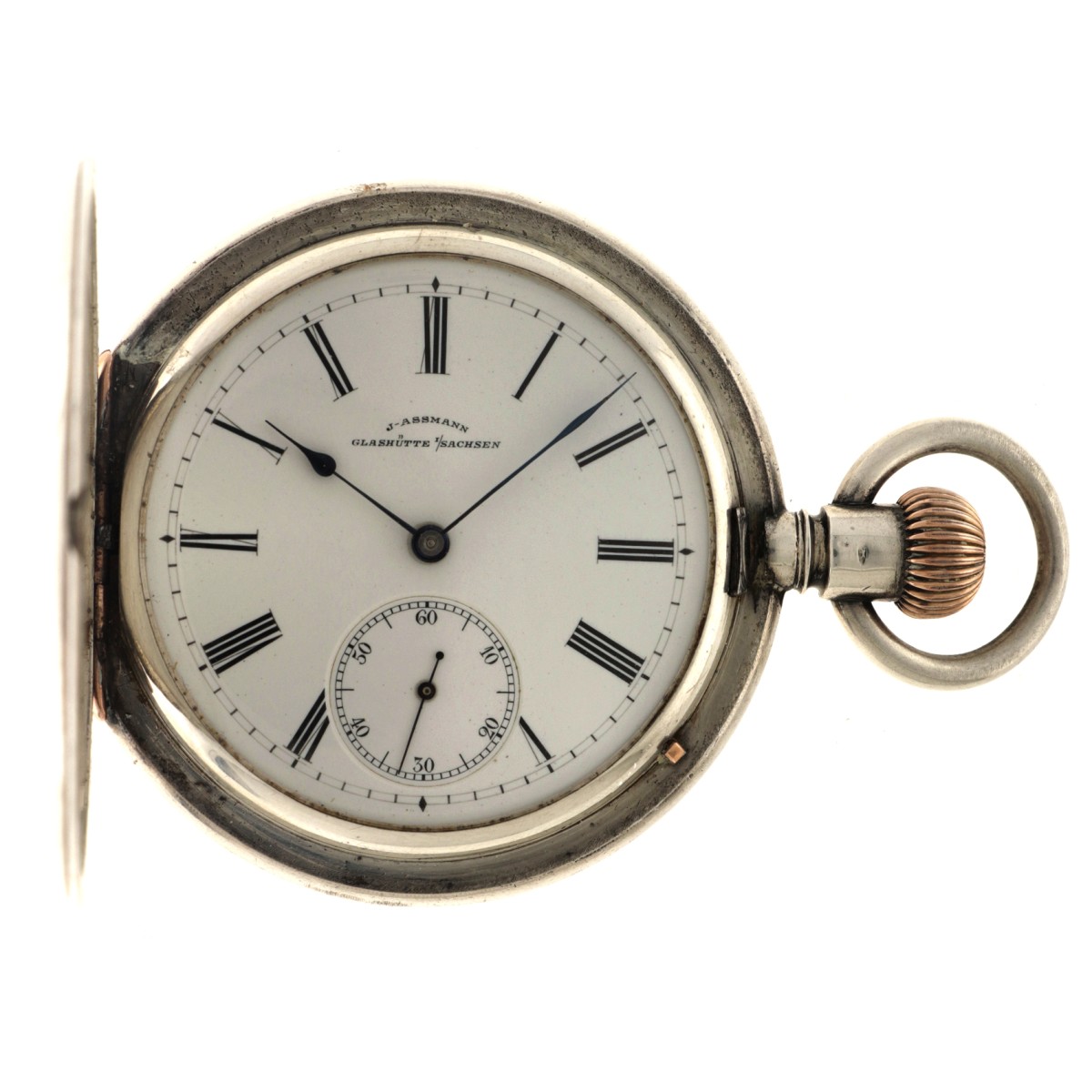 No Reserve - J. Assman Zilver (900/1000) - Herenzakhorloge. 