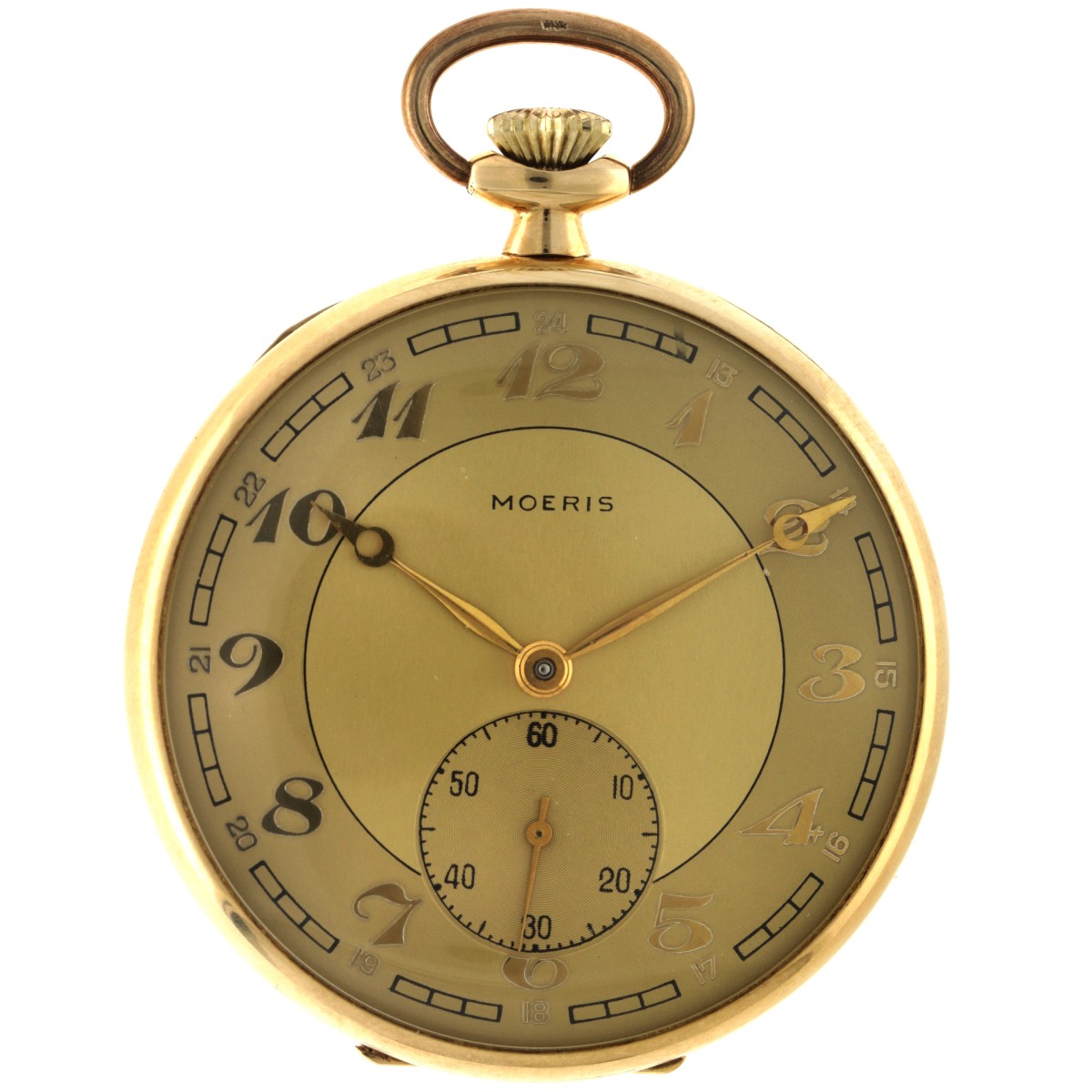 No Reserve - Moeris 14K. - Heren zakhorloge. 