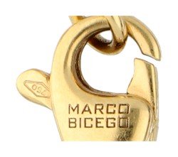 No Reserve - Marco Bicego 'Paradise' collection 18K geelgouden armband met diverse edelstenen.