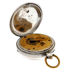 No Reserve - Waltham Mass. 925/1000 zilver - Herenzakhorloge - ca. 1800 - 1850.