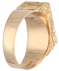 No Reserve - Björn Weckström 14K geelgouden Koppermalm ring.