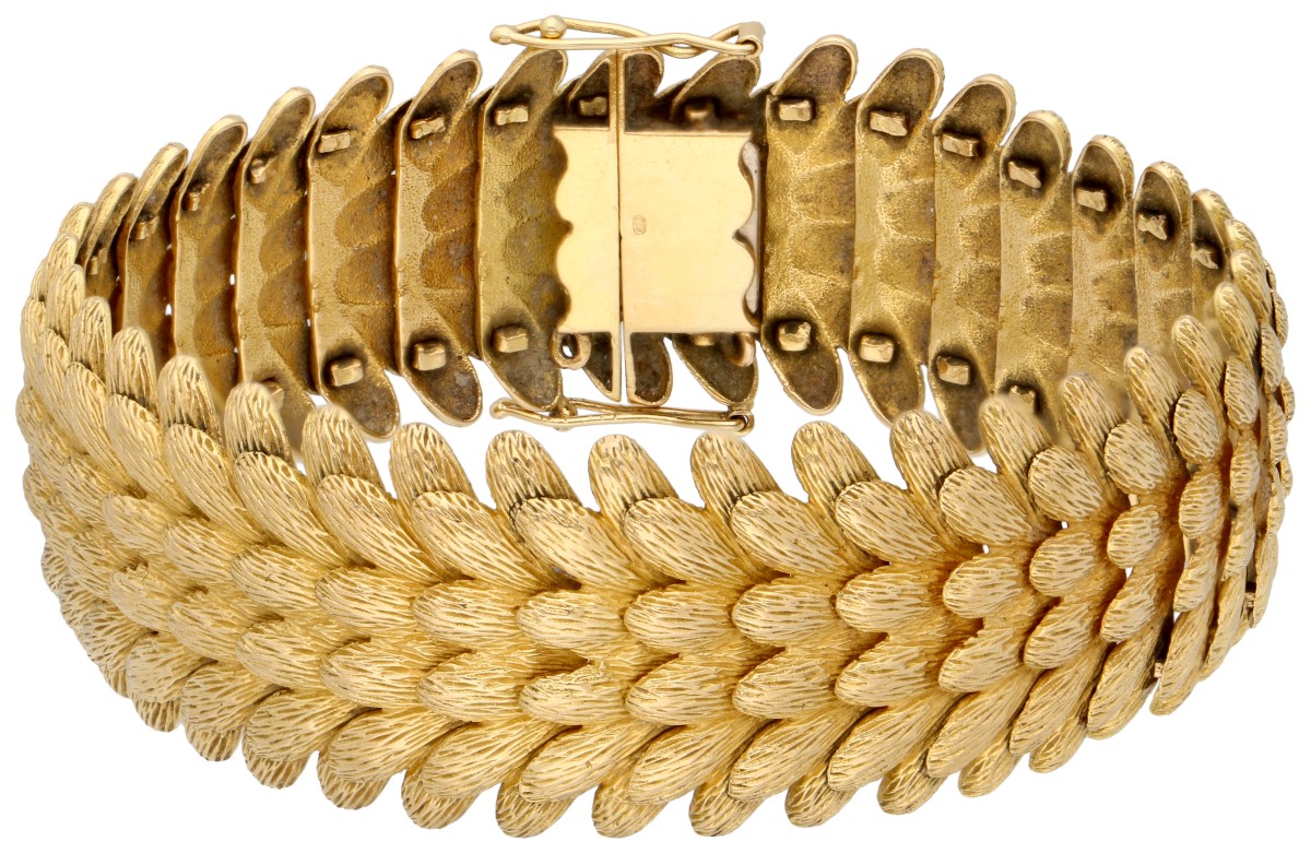 No Reserve - 18K Geelgouden schakelarmband.