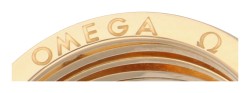 No Reserve - Omega 18K geelgouden ring bezet met ca. 0.15 ct. diamant.