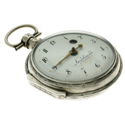 No Reserve - Lambrechts Zilver (925/1000) Snek Spillegang - Heren zakhorloge - ca. 1850 Hasselt, Nederland.