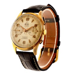 No Reserve - Relbi Chronograph Suisse (18K.) - Herenhorloge. 