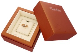 No Reserve - Hulchi Belluni 18k rosé gouden ring bezet met ca. 0.10 ct. ct. diamant.