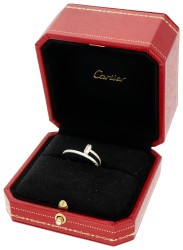No Reserve - Cartier 18K witgouden Juste un clou ring bezet met ca. 0.40 ct. diamant.