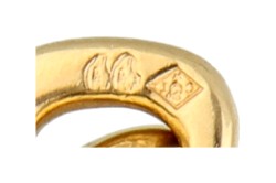 No Reserve - Chaumet 18K geelgouden hanger 'Toi je t'aime' met bois d'amourette.