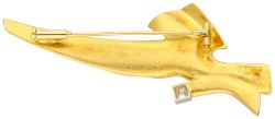 No Reserve - Lapponia 18k bicolor gouden broche bezet met diamant.