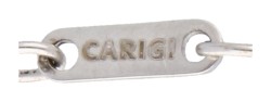 No Reserve - 18k witgouden Carigi collier bezet met ca. 1.05 ct. diamant.