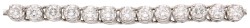 No Reserve - 18k Witgouden armband bezet met ca. 1.43 ct. diamant.