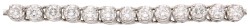 No Reserve - 18k Witgouden armband bezet met ca. 1.43 ct. diamant.