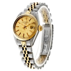 No Reserve - Rolex Date Lady 6917 "linen dial"- Dameshorloge - ca. 1981.