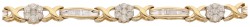 No Reserve - 14K Witgouden armband bezet met ca. 1.78 ct. diamant.