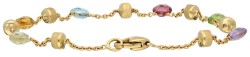 No Reserve - Marco Bicego 'Paradise' collection 18K geelgouden armband met diverse edelstenen.