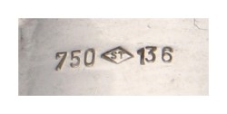 No Reserve - 18K Witgouden ring bezet met heliodoor en ca. 1.36 ct. diamant
