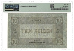 Nederland. 10 Gulden. Bankbiljet. Type 1921. - PMG 35EPQ