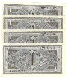 Nederland. lot 4 biljetten. Bankbiljet. Type 1949. - UNC.