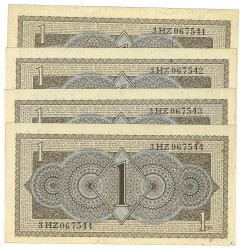 Nederland. Lot 4 biljetten. Bankbilijet. Type 1949. - UNC.