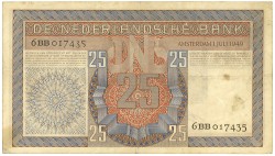 Nederland. 25 Gulden. Bankbiljet. Type 1949. - Zeer Fraai +.