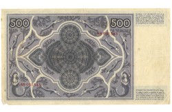 Nederland. 500 Gulden. Bankbiljet. Type 1930. - Zeer Fraai.