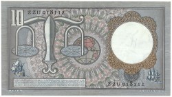 Nederland. 10 Gulden. Bankbiljet. Type 1953. - Zeer Fraai.