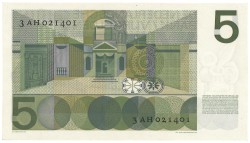 Nederland. 5 Gulden. Bankbiljet. Type 1966. - UNC -