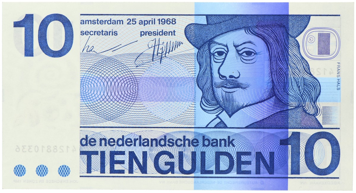 Nederland. 10 Gulden. Bankbiljet. Type 1968. - UNC -