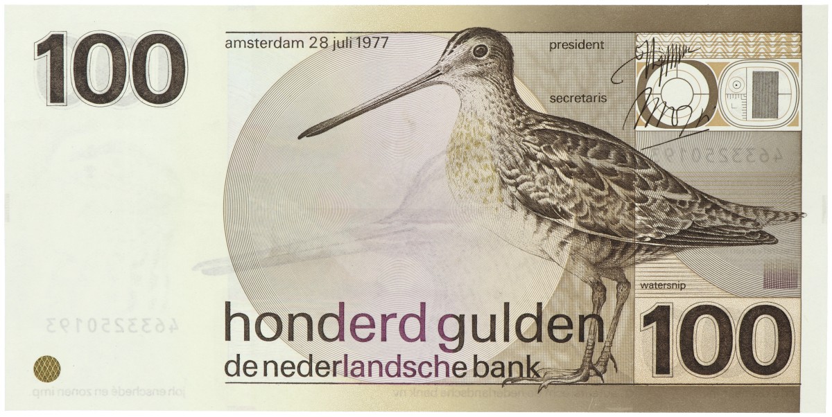 Nederland. 100 Gulden. Bankbiljet. Type 1977. - UNC -